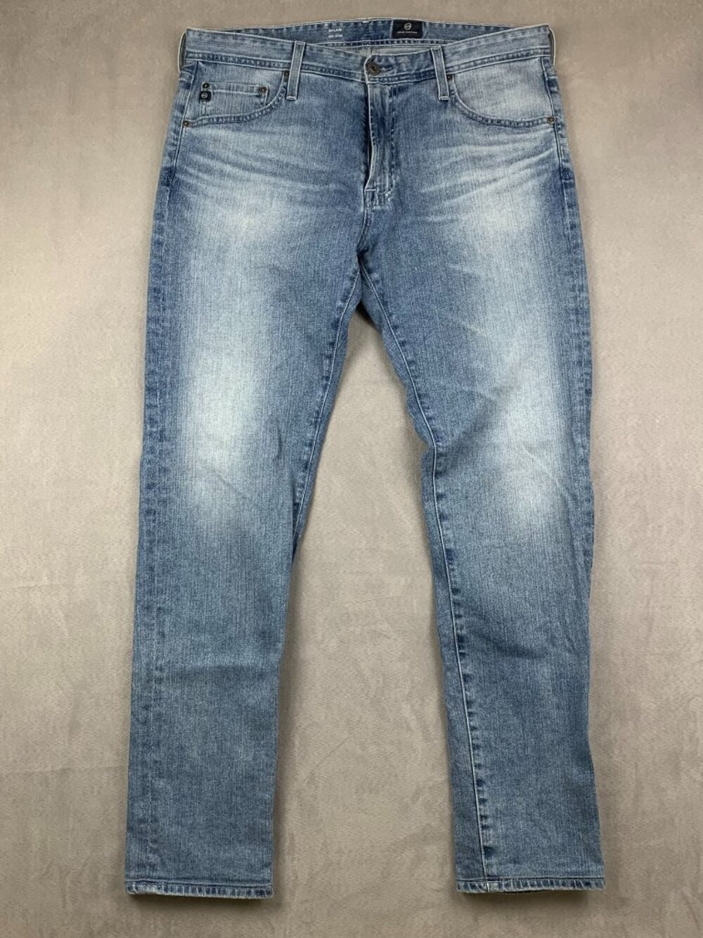AG Adriano Goldschmied Mens Pants 36 Blue Jeans Dylan Slim Skinny Faded 36x32